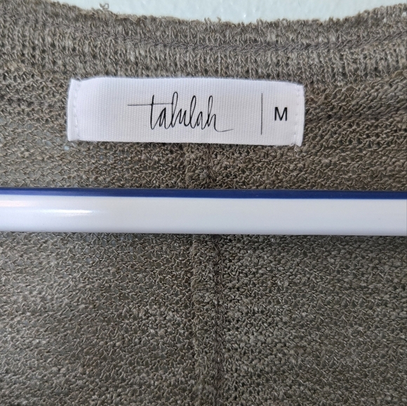 Talulah Brown V-neck Sweater Size Medium - Picture 5 of 6